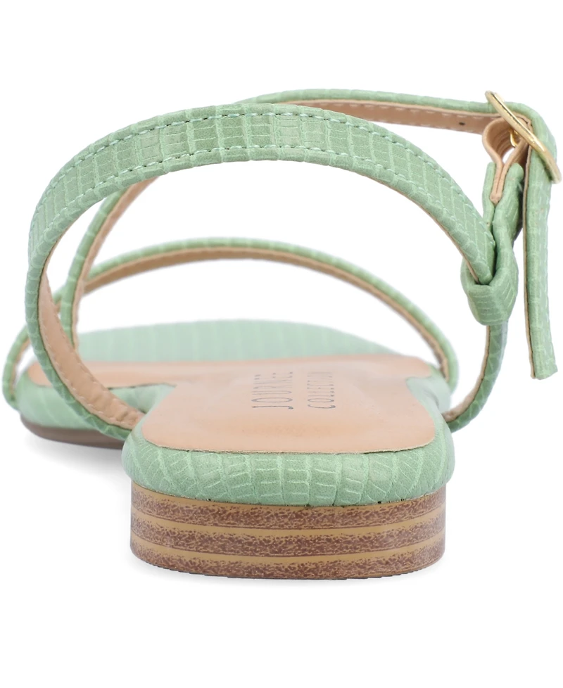 Journee Collection Women's Crishell Flat Sandals