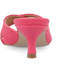 Journee Collection Women's Berkly Slip-On Kitten Heel Sandals