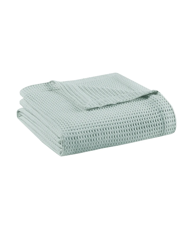 Madison Park Waffle Weave Cotton Blanket