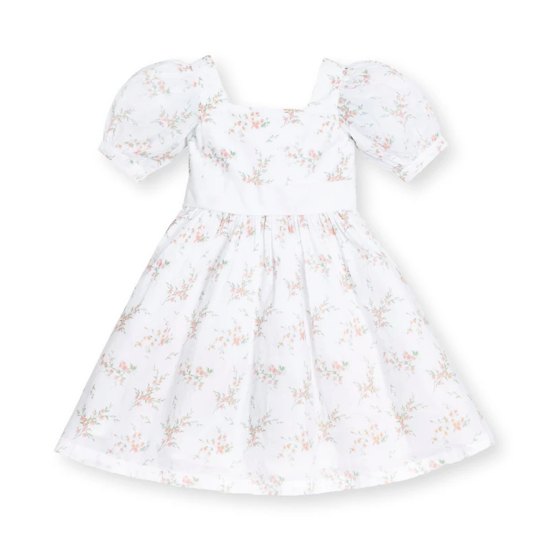 Hope & Henry Big Girls Short Sleeve Puff Sleeve Party Dress