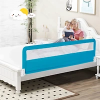 Costway Toddler 71''Foldable Bed Rail Guard Swing Down Safety