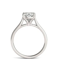 Charles & Colvard Moissanite Cushion Cut Solitaire Ring (2 ct. t.w. Diamond Equivalent) 14k White or Yellow Gold