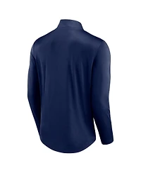 Men's Fanatics Navy Cal Bears Tough Minded Quarter-Zip Top