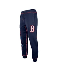 Men's New Era Navy Boston Red Sox Team Split Jogger Pants