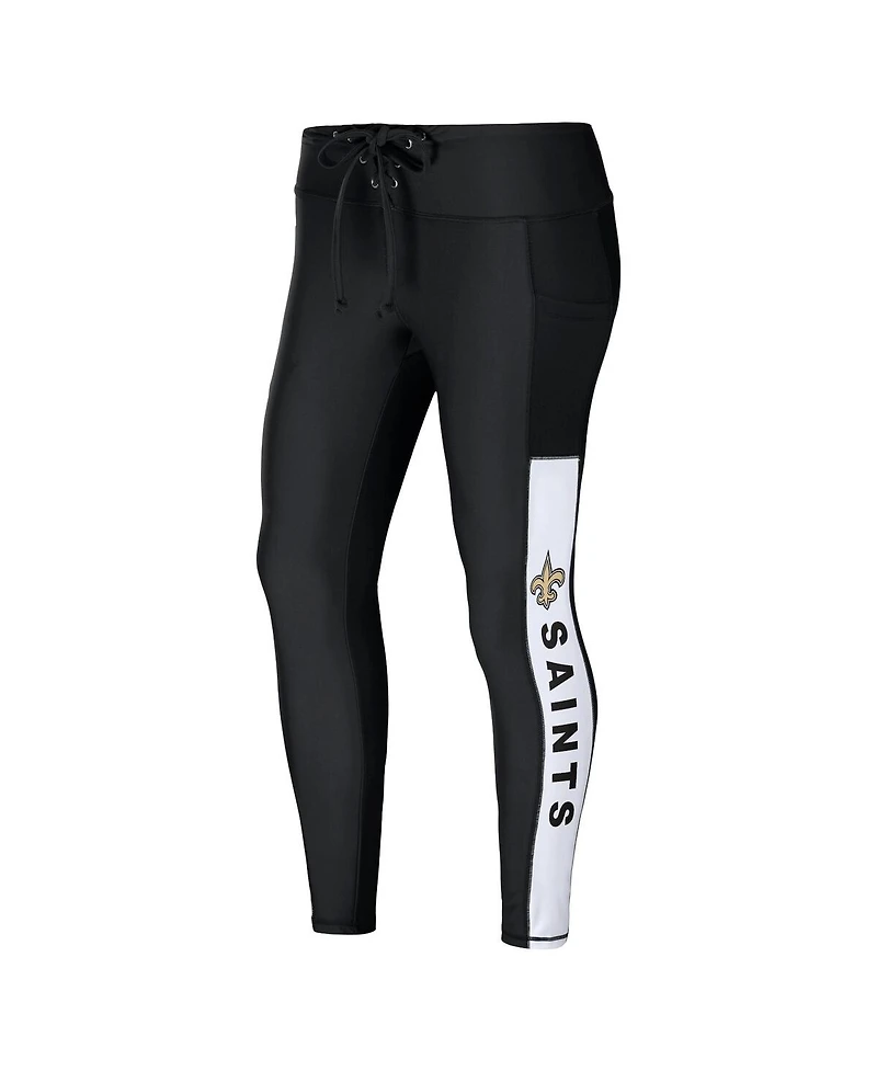 Women's Wear by Erin Andrews Black New Orleans Saints Leggings