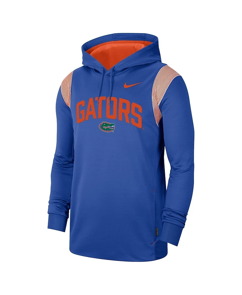 Men's Nike Royal Florida Gators 2022 Game Day Sideline Performance Pullover Hoodie