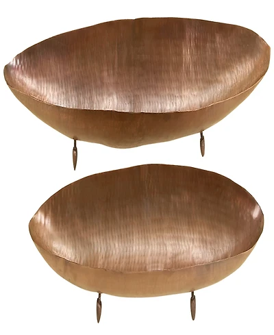 Rosemary Lane Metal Tray, Set of 2, 36", 29" W