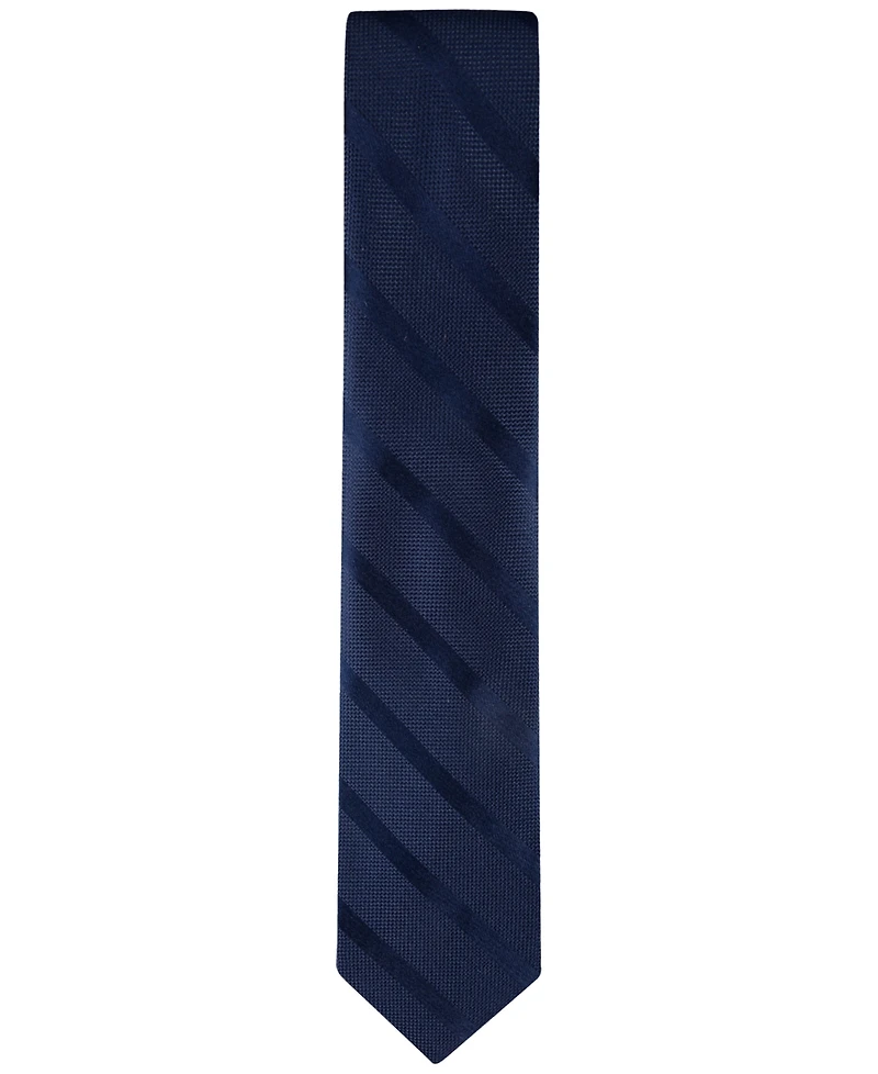 Tommy Hilfiger Men's Solid Textured Stripe Tie