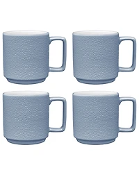 Noritake Colortex Stone Stax Mugs, Set of 4