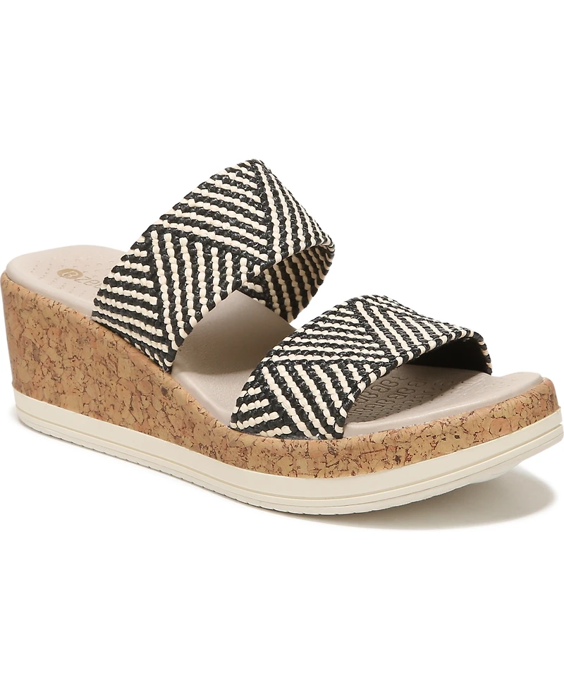 LifeStride Women's Resort Washable Slide Wedge Sandals