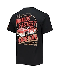 Men's Checkered Flag Sports Black Bill Elliott Legends 3-Spot T-shirt