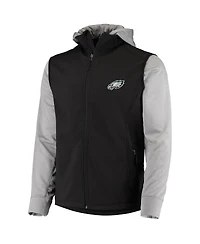 Men's Dunbrooke Black, Gray Philadelphia Eagles Alpha Full-Zip Jacket