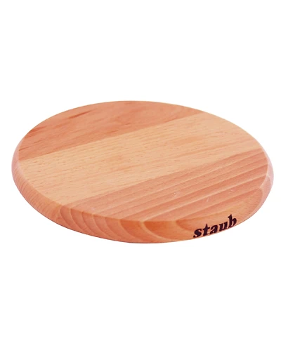 Staub 6" Round Magnetic Wood Trivet