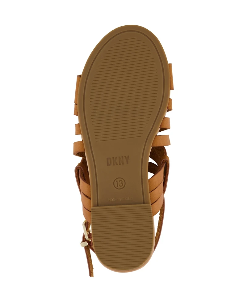 Dkny Little Girls Multi Strappy Flat Open Toe Sandals