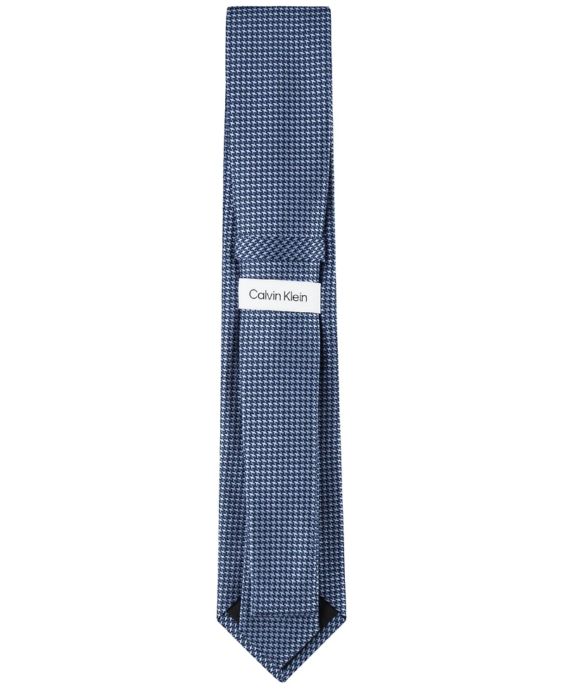 Calvin Klein Men's Indigo Houndstooth Tie