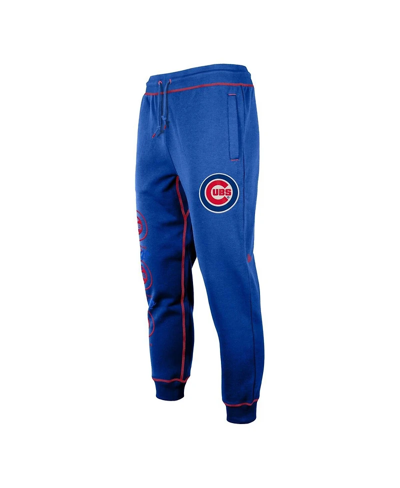 Men's New Era Royal Chicago Cubs Team Split Jogger Pants