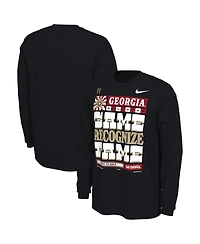 Men's Nike Black Georgia Bulldogs College Football Playoff 2022 National Champions Locker Room Long Sleeve T-shirt