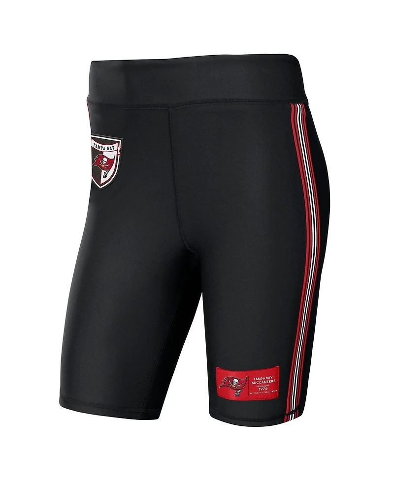 Women's Wear by Erin Andrews Black Tampa Bay Buccaneers Biker Shorts