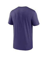 Men's Nike Purple Baltimore Ravens Horizontal Lockup Legend T-shirt