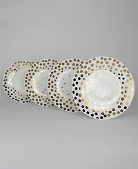 Euro Ceramica Echo Salad Plates, Set of 4