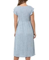 Ripe Maternity Ava Shirred Dress