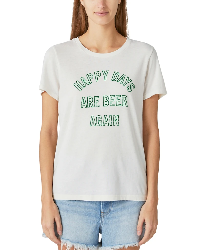 Lucky Brand Women's Graphic-Print Short-Sleeve T-Shirt