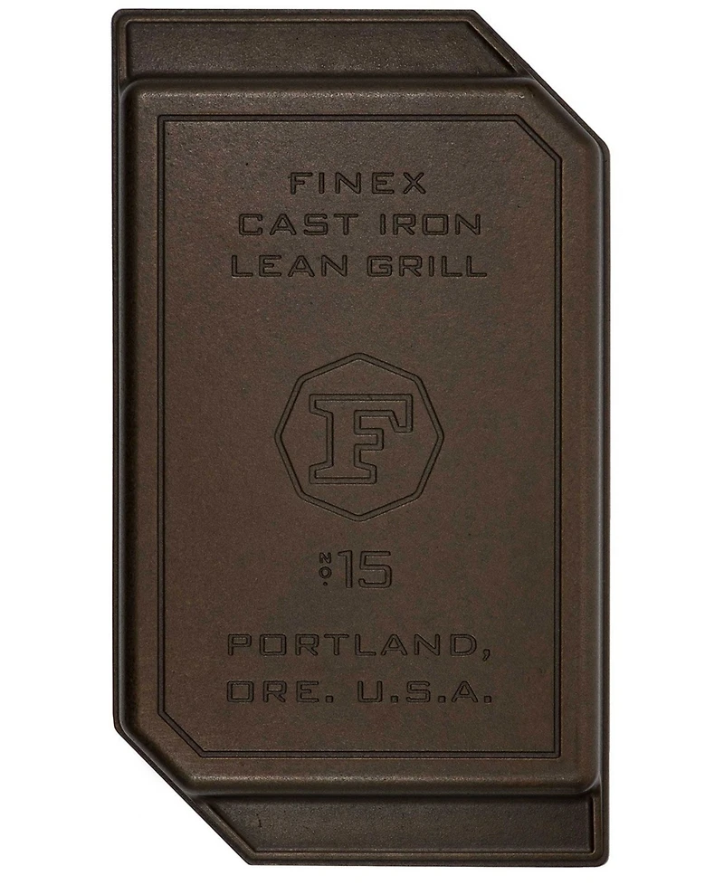 Lodge Cast Iron Finex 15.5" Lean Grill Pan Cookware