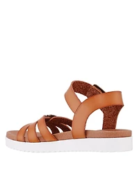 Nina Little Girls Lacey Season Fastening Strap Sandals