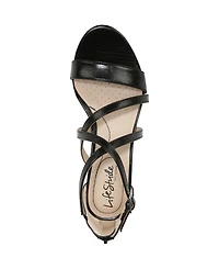 LifeStride Women's Yolanda Strappy Wedge Dress Sandals