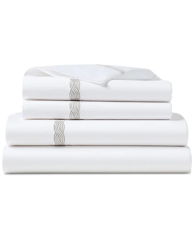 Lauren Ralph Spencer Cable Embroidery 4-Pc. Sheet Set