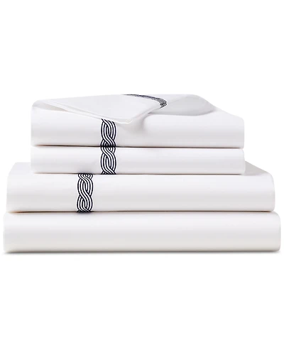 Lauren Ralph Lauren Spencer Cable Embroidery 4-Pc. Sheet Set
