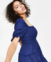 Trixxi Juniors' Tiered Fit & Flare Dress