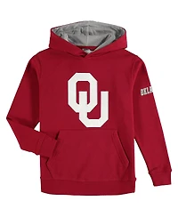 Big Boys Colosseum Oklahoma Sooners Big Logo Pullover Hoodie
