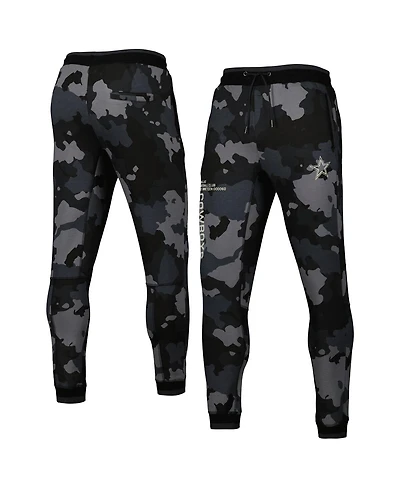 Men's and Women's The Wild Collective Black Dallas Cowboys Camo Jogger Pants