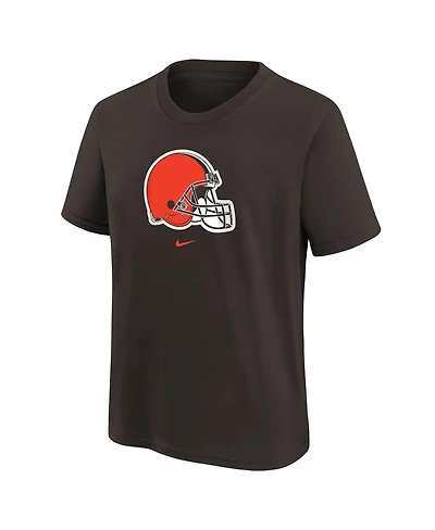 Preschool Boys and Girls Nike Brown Cleveland Browns Team Wordmark T-shirt