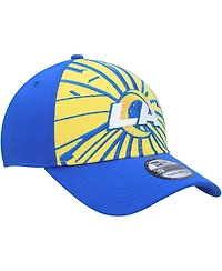 Men's New Era Gold, Royal Los Angeles Rams Shattered 39Thirty Flex Hat