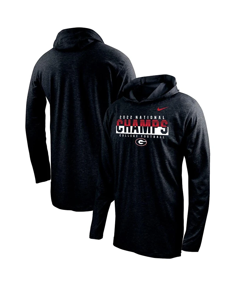 Men's Nike Black Georgia Bulldogs College Football Playoff 2022 National Champions Long Sleeve Hoodie T-shirt