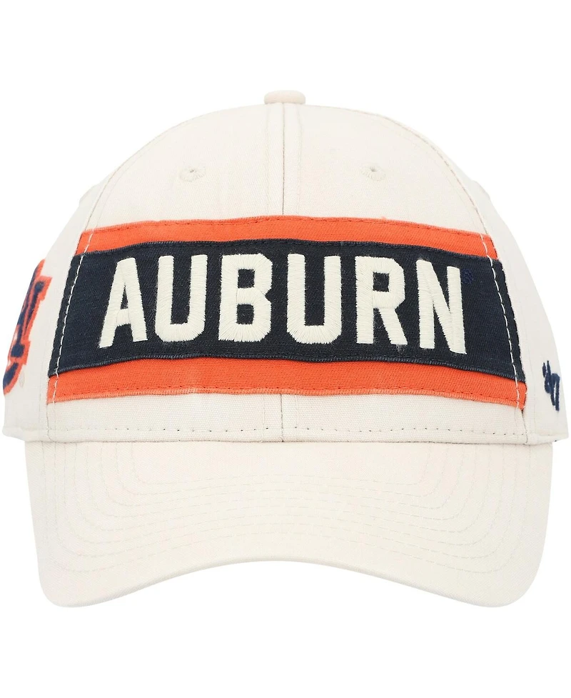 Men's '47 Brand Cream Auburn Tigers Crossroad Mvp Adjustable Hat