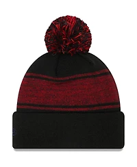 Men's New Era Black Boston Red Sox Chilled Cuffed Knit Hat with Pom
