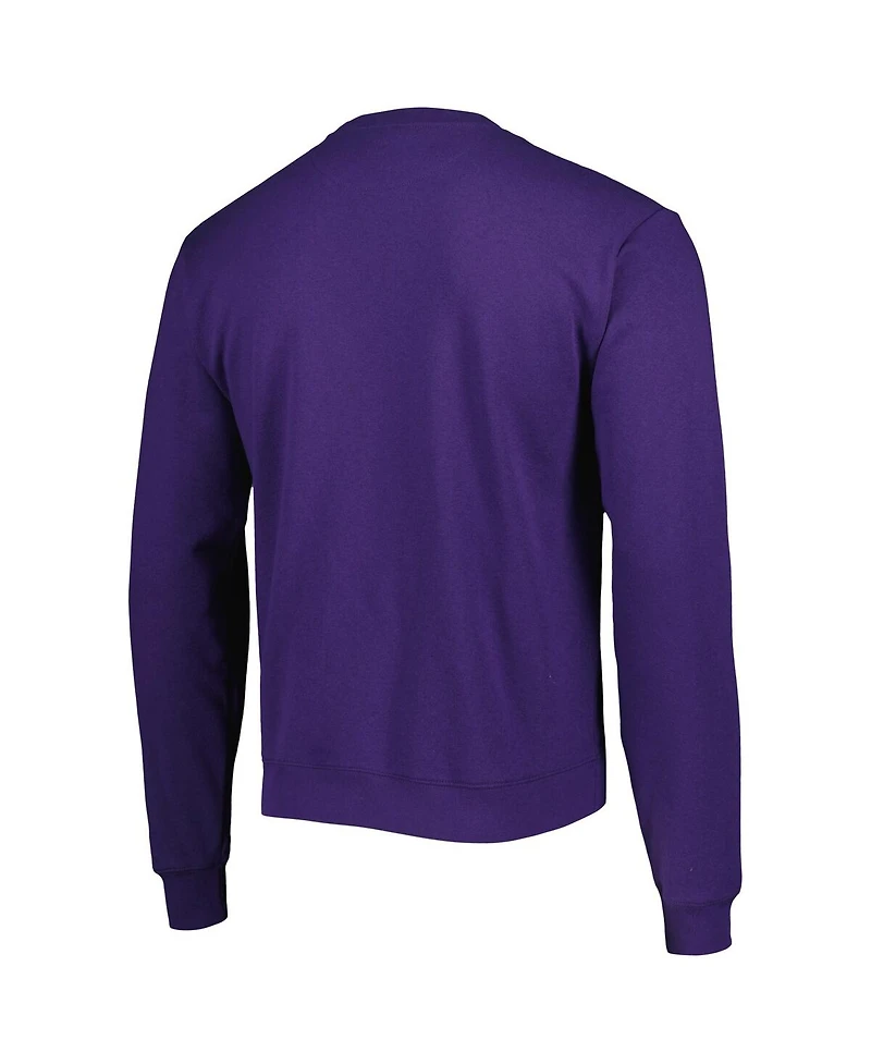 Men's League Collegiate Wear Purple Lsu Tigers 1965 Arch Essential Fleece Pullover Sweatshirt