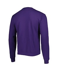 Men's League Collegiate Wear Purple Lsu Tigers 1965 Arch Essential Fleece Pullover Sweatshirt