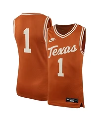 Big Boys Nike #1 Texas Orange Longhorns Icon Replica Basketball Jersey