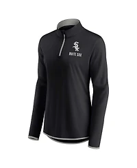 Women's Fanatics Black Chicago White Sox Worth The Drive Quarter-Zip Jacket