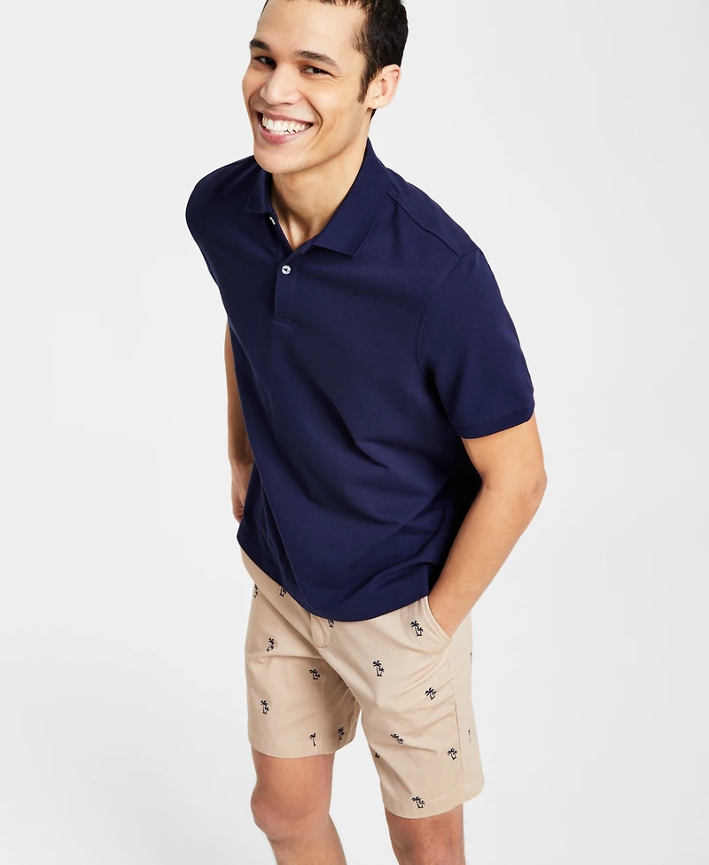 Club Room Men's Classic Fit Performance Stretch Polo, Created for Macy's