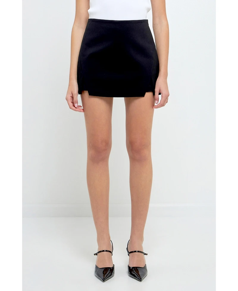 Endless rose Women's Cut Out Mini Skort