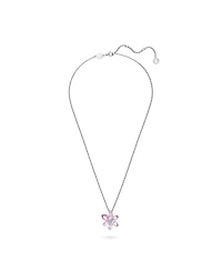 Swarovski Crystal Mixed Cuts Flower Gema Pendant Necklace