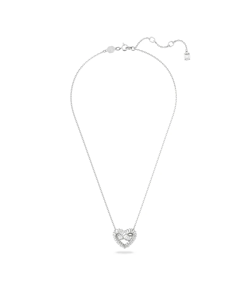 Swarovski Crystal Mixed Cuts Heart Matrix Pendant Necklace