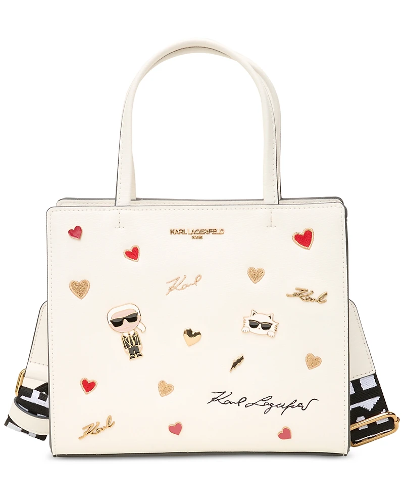 Karl Lagerfeld Paris Maybelle Satchel with Cate Pins