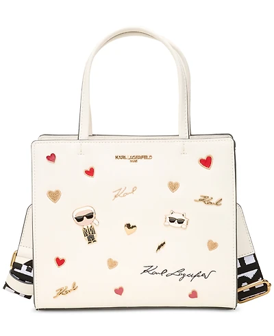 Karl Lagerfeld Paris Maybelle Satchel with Cate Pins