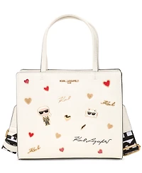 Karl Lagerfeld Paris Maybelle Satchel with Cate Pins
